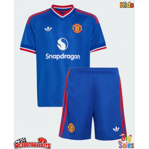 Manchester United Kobbie Mainoo #37 Replica Away Stadium Kit for Kids 2026-27 Short Sleeve (+ pants)